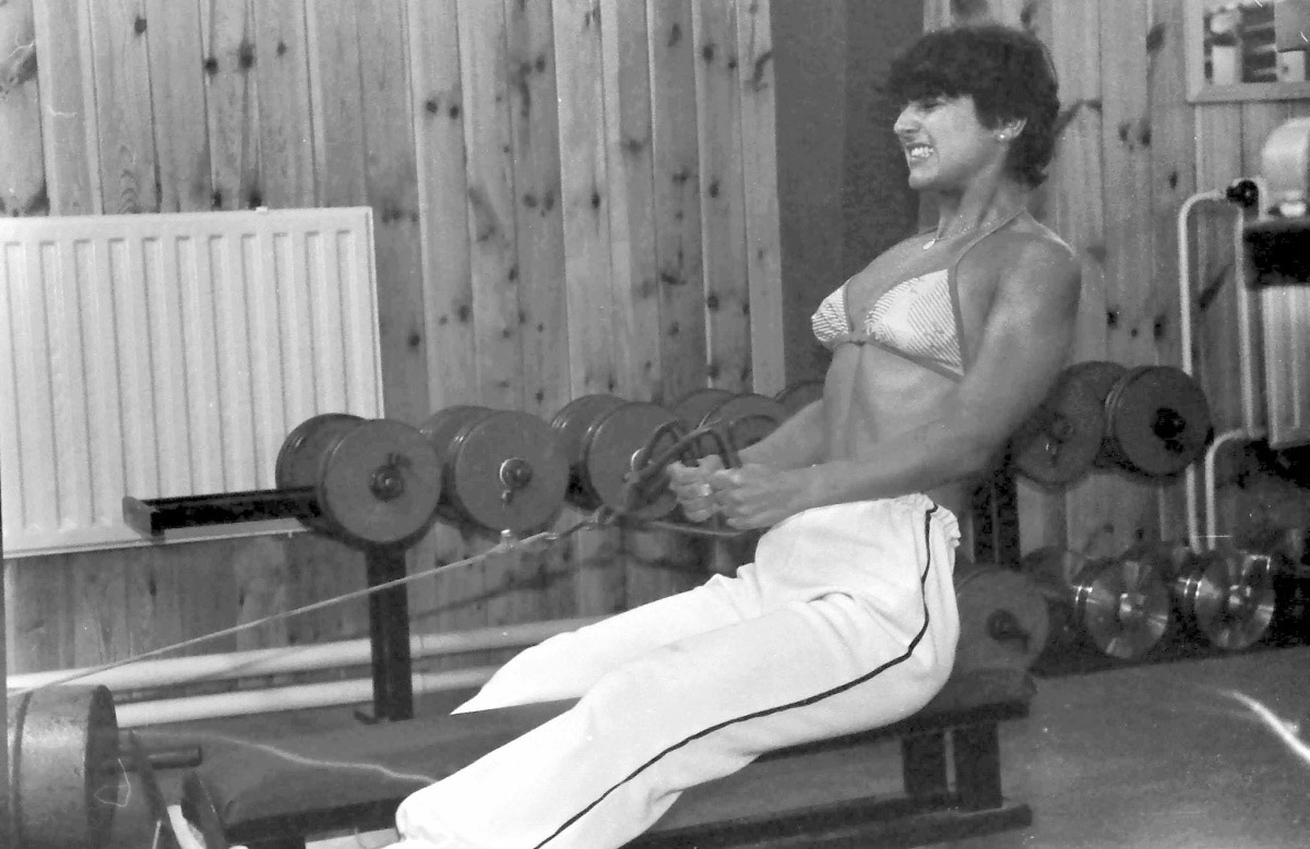 Diana Ebermannov� v p��prav� na GP Sandow 1983