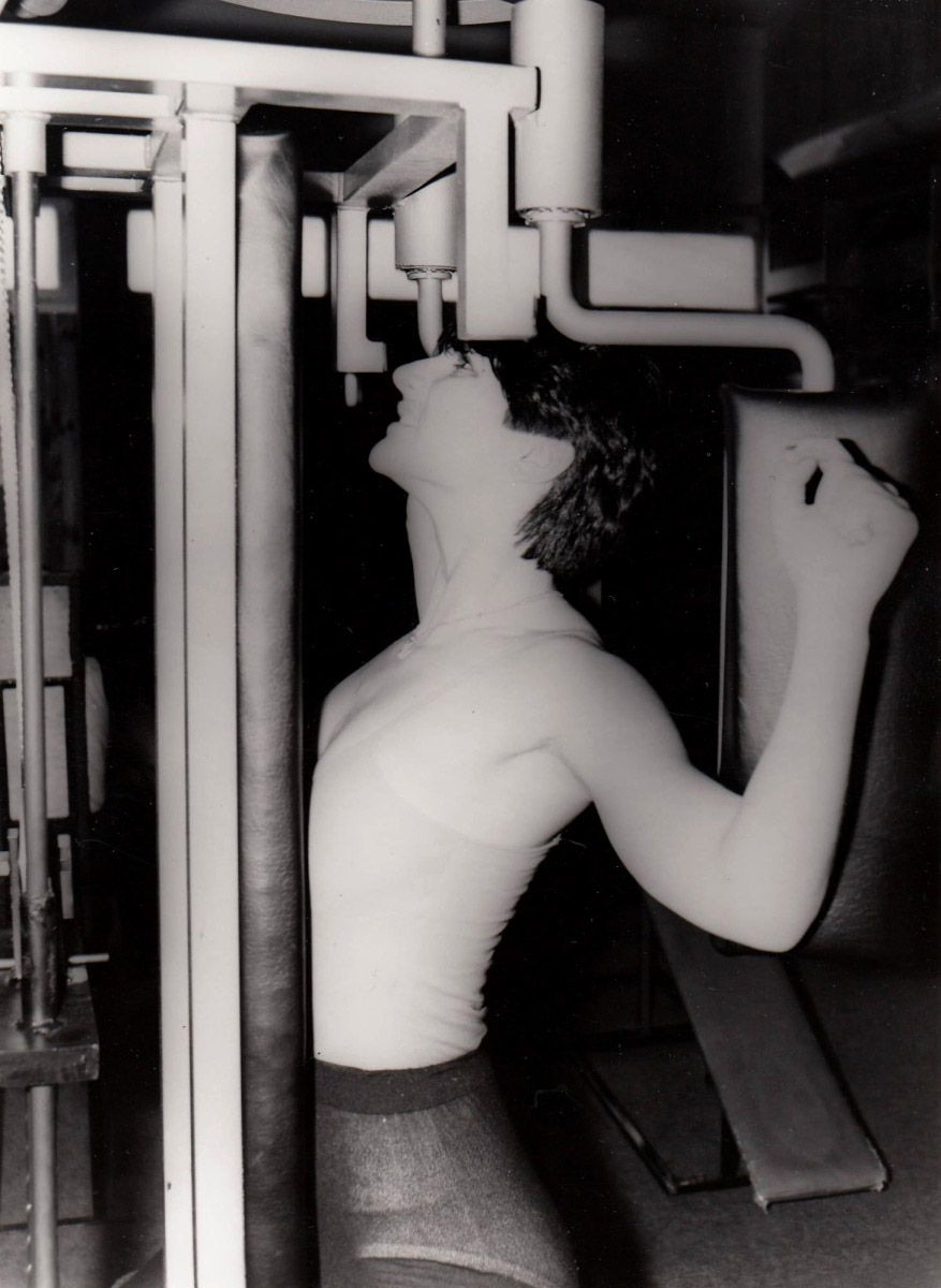 Diana Ebermannov� v p��prav� na GP Sandow 1983