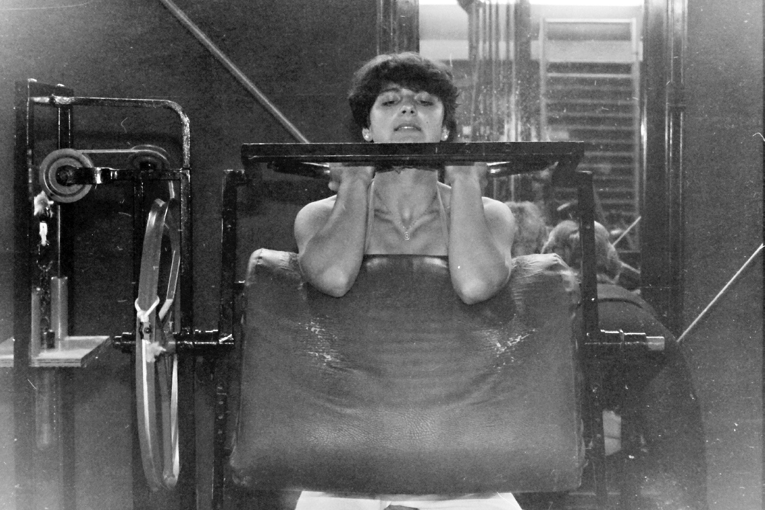 Diana Ebermannov� v p��prav� na GP Sandow 1983