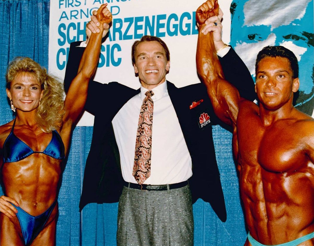 Tonya Knight, Arnold Schwarzenegger, Rich Gaspari