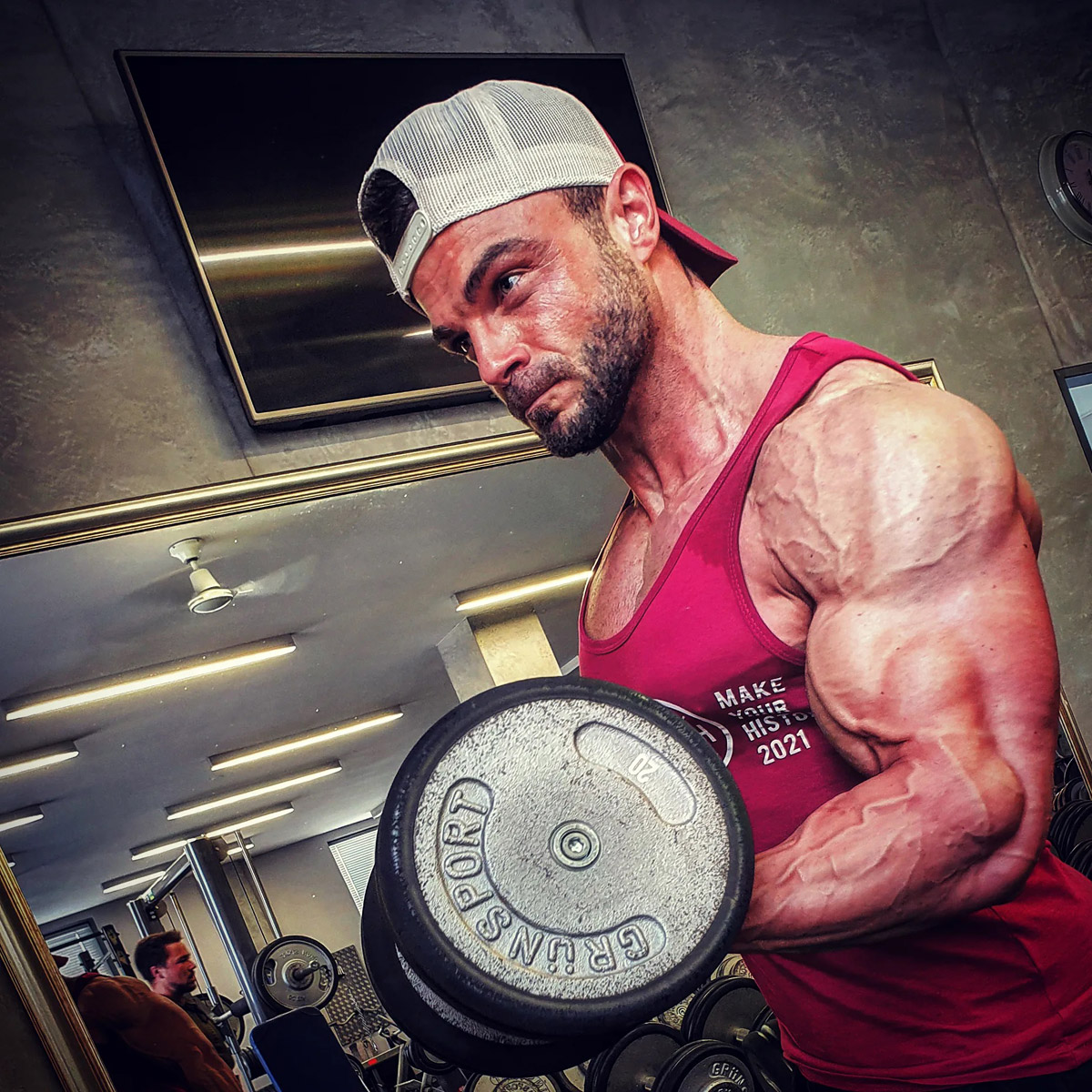 Luk� �erven� p�i tr�ninku 1,5 t�dne p�ed Arnold Classic Europe 2021
