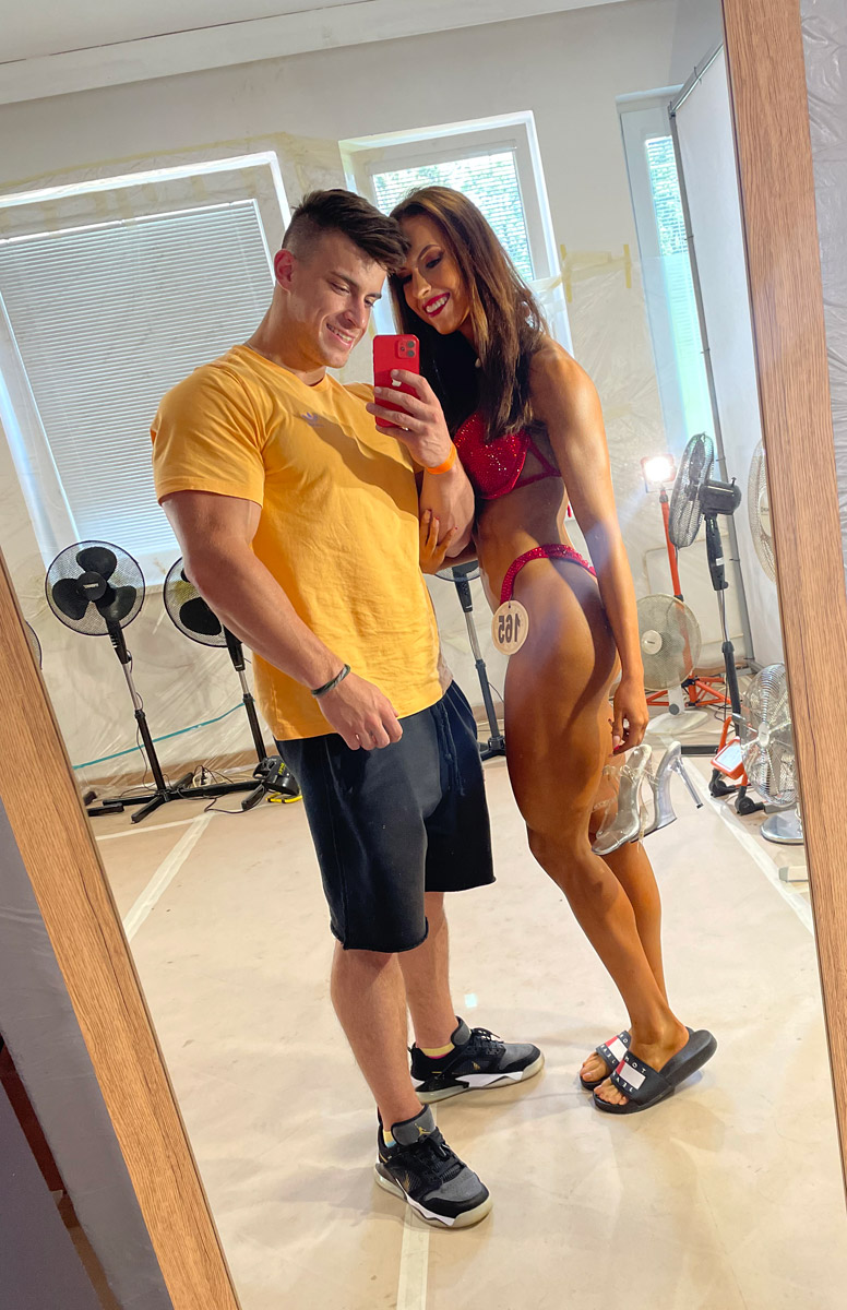 Nat�lie Sazamov� s p��telem Martinem Vaiglem