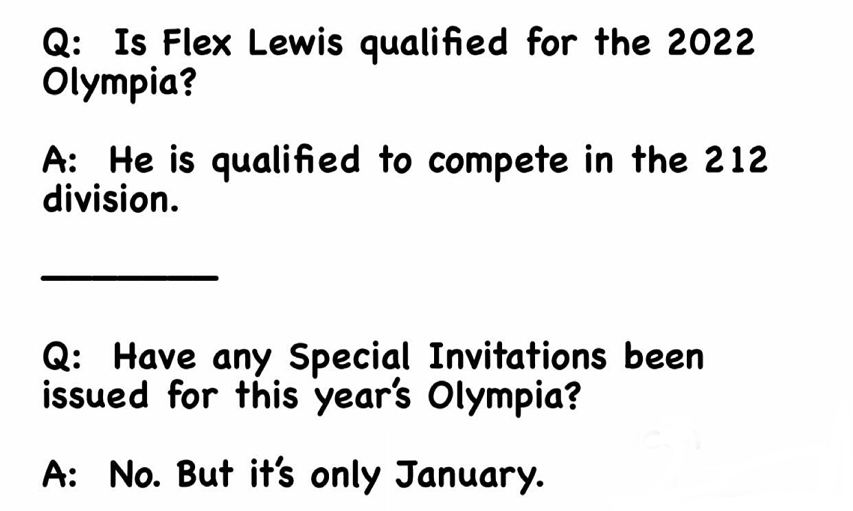 Dan Solomon odpov�d� na ot�zky t�kaj�c� se ��asti Jamese "Flexe Lewise" na Mr. Olympia 2022