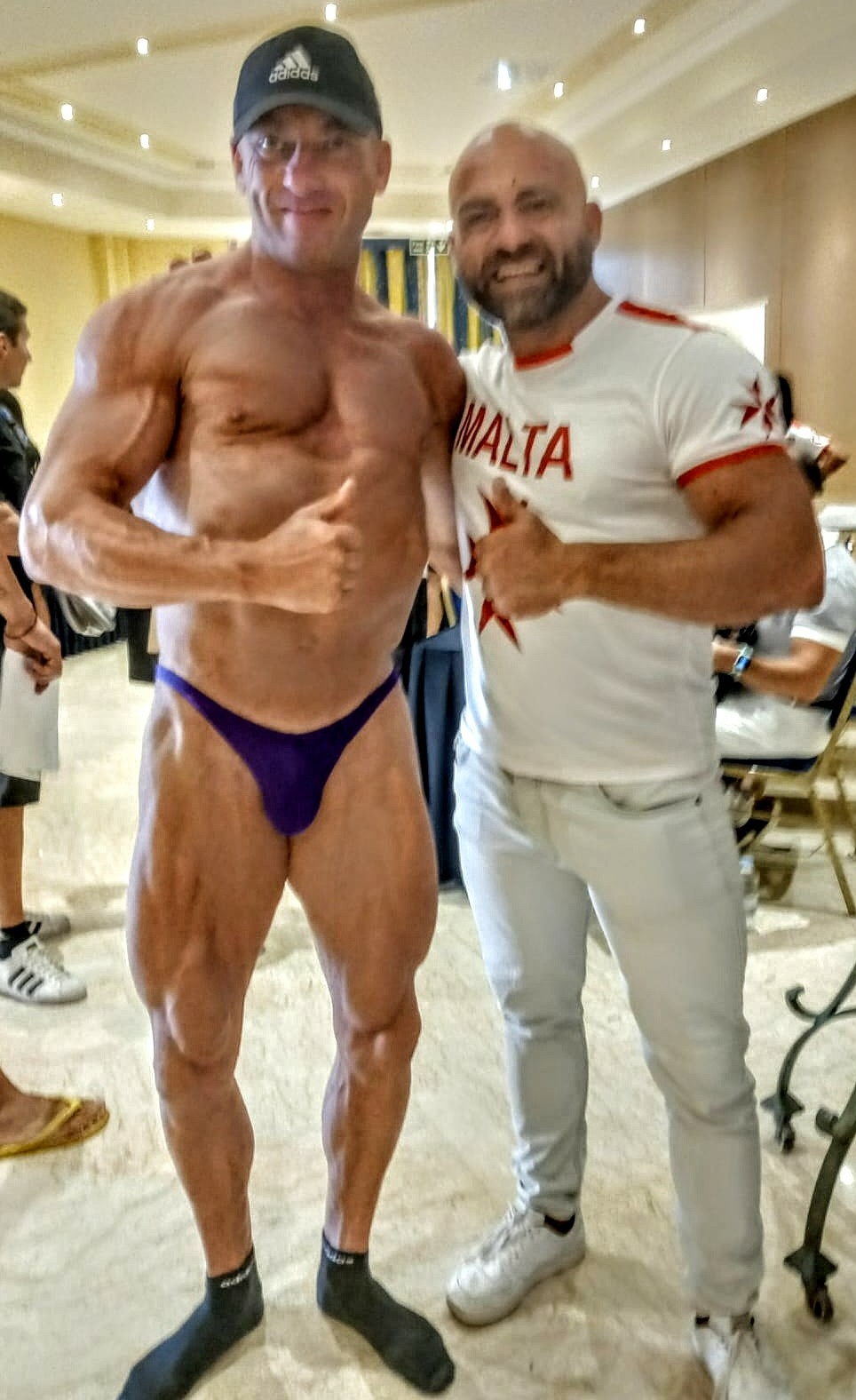 Patrik �er� s prezidentem maltsk� IFBB Ralphem Decelisem