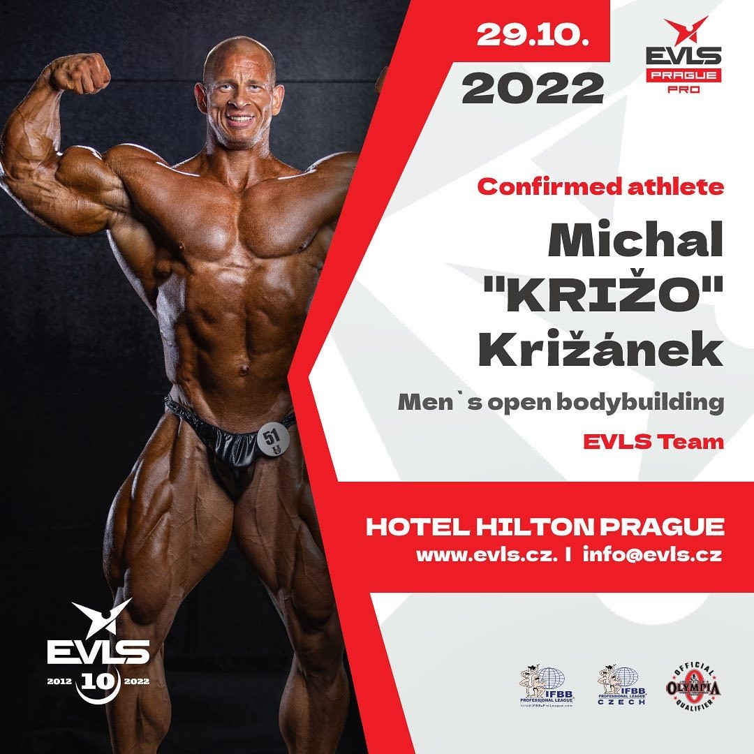 Infografika k potvrzen� ��asti Michala Kri��nka na EVLS Prague Pro 2022�
