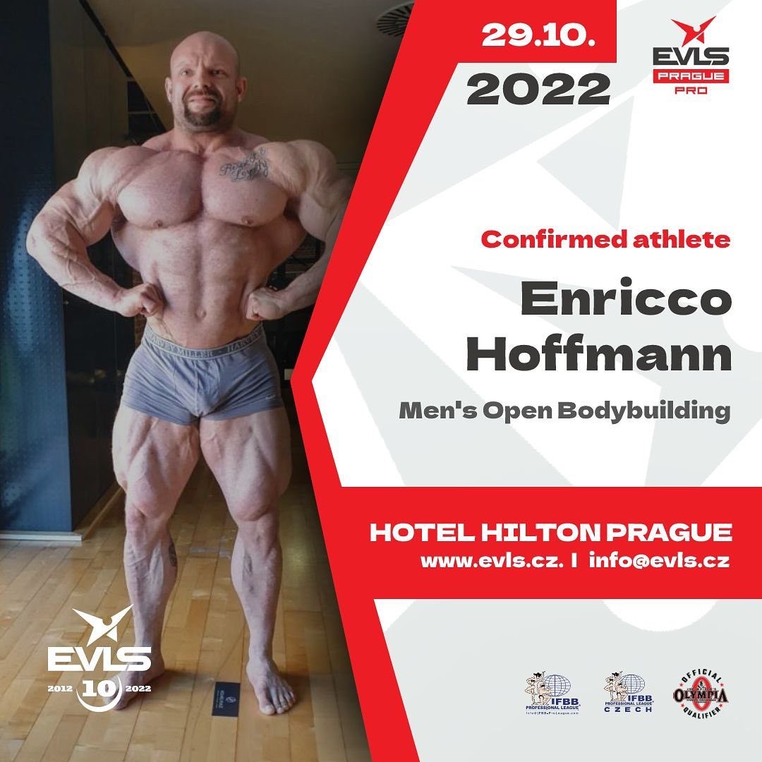 Infografika k potvrzen� ��asti Enrica Hoffmanna na EVLS Prague Pro 2022��