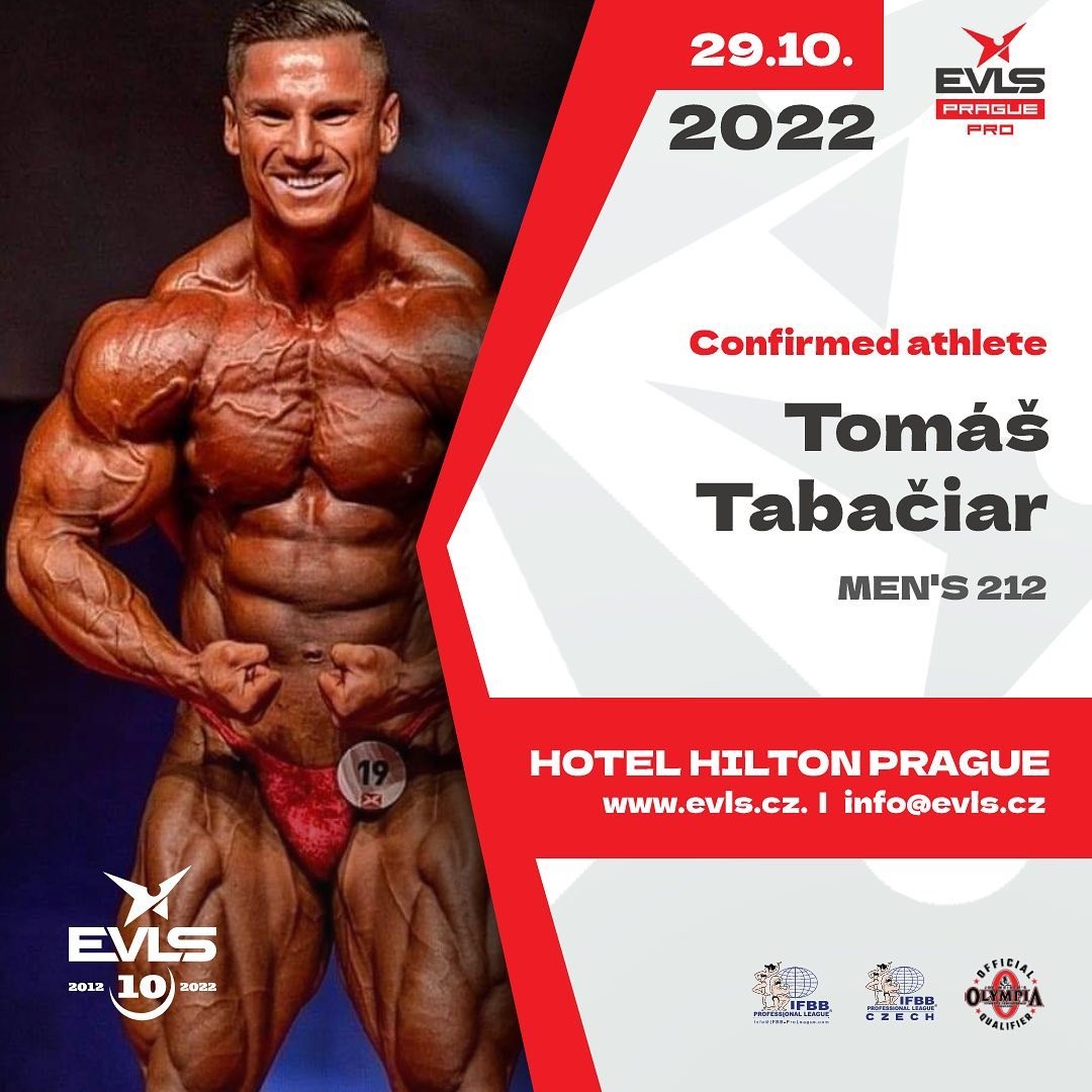 Infografika k potvrzen� ��asti Tom�e Taba�iara na EVLS Prague Pro 2022���
