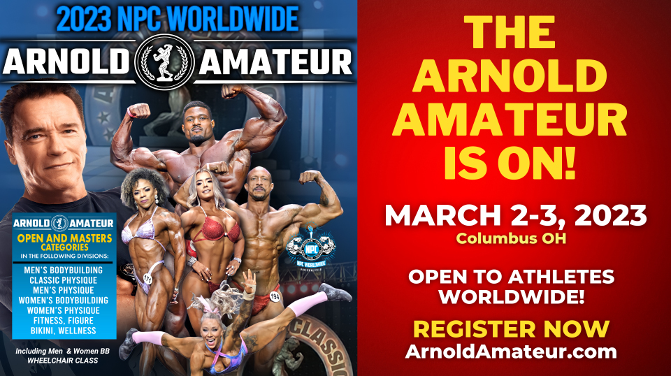 Infografika k Arnold Classic Amateur 2023