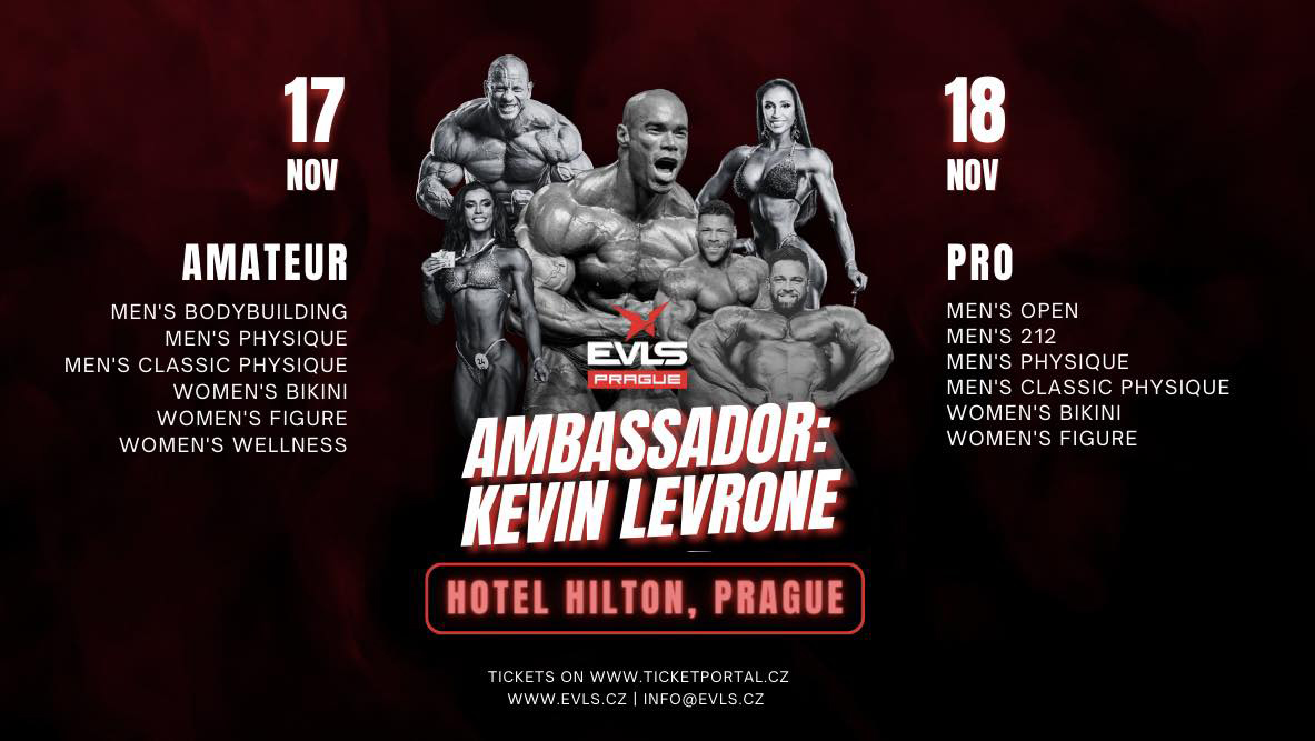 Kevin Levrone ambasadorem EVLS Prague Pro 2023�