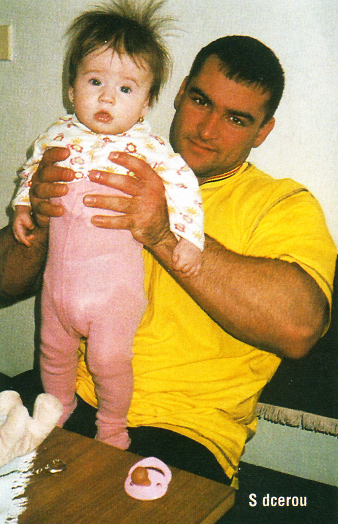 Radek Suchomel s dcerou