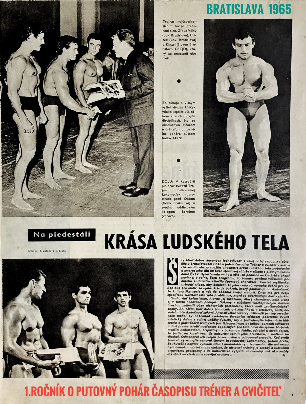 1. ro�n�k sout�e �asopisu "Tr�ner a cvi�ite�" v roce 1965
