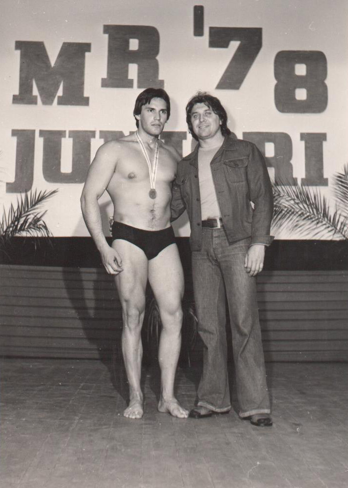 Ji�� T�n se sv��encem Ji��m Patykem na Mistrovstv� �eskoslovenska junior� 1978