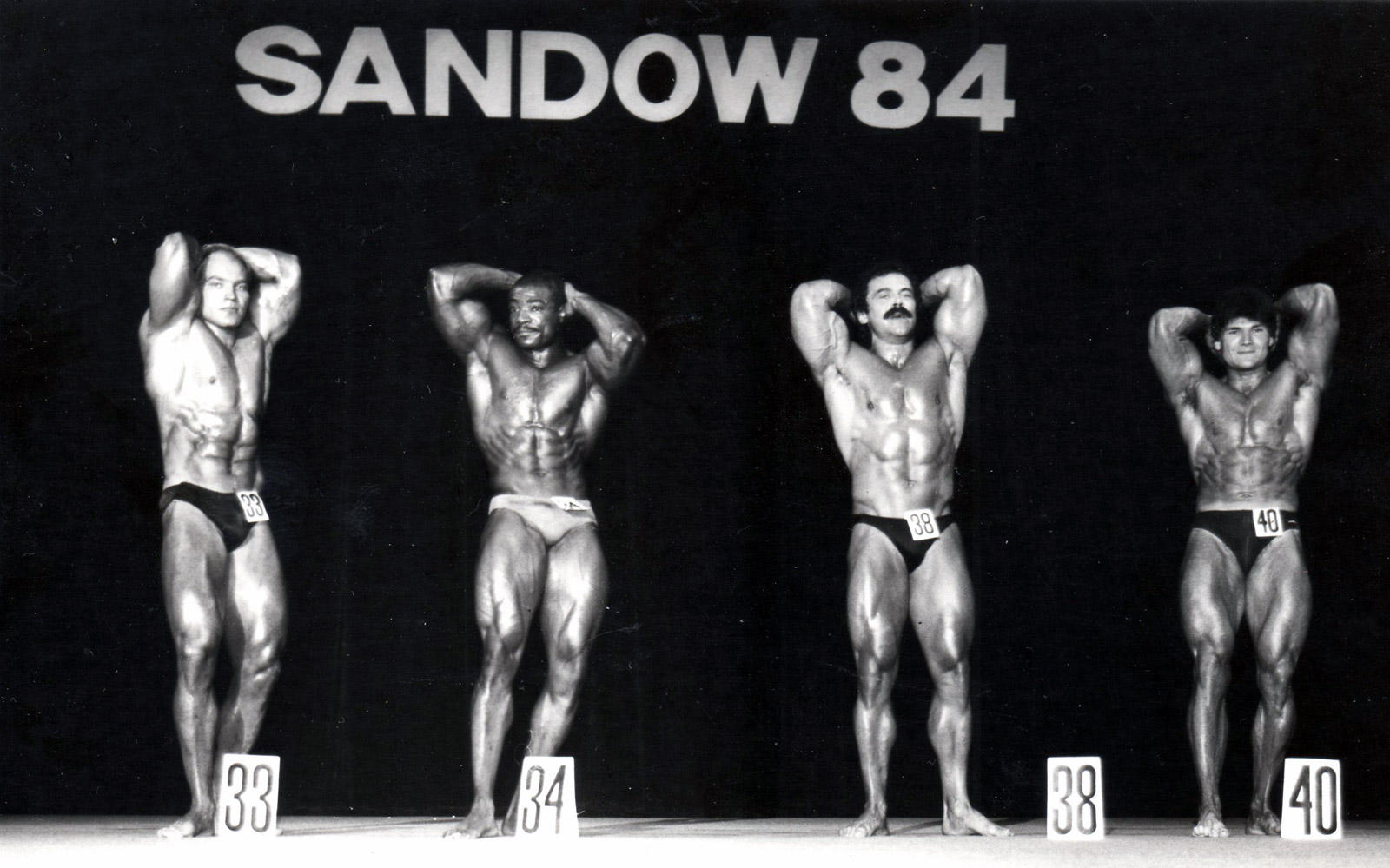 Milan Rolinec (vlevo) a Alois Pek (t�et� zleva) na Sandow Mari�nsk� L�zn� 1984