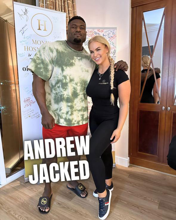Monika Hosnedlov� a Andrew "Jacked" Chinedu