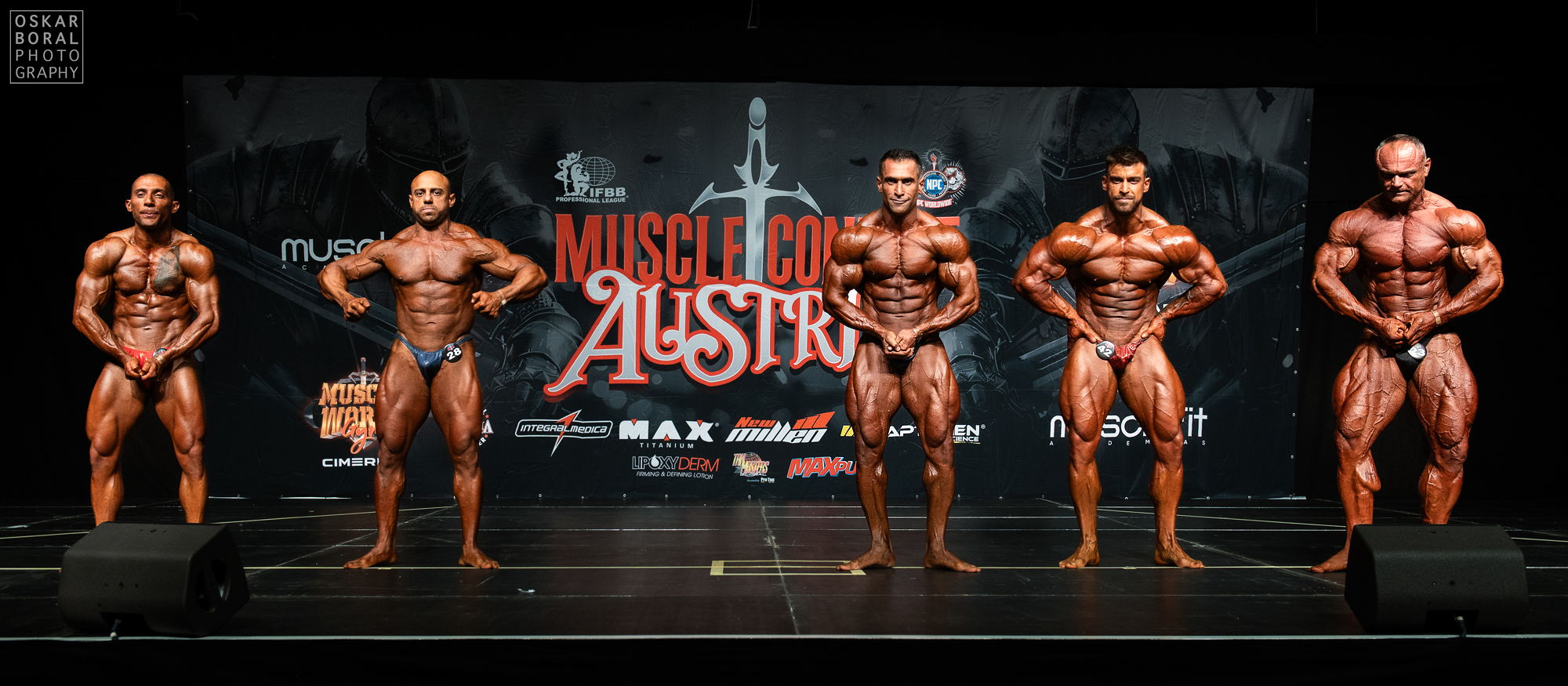 Libor Voborn�k p�i souboji o absolutn� v�t�zstv� v kulturistice mu�� na Musclecontest Austria Pro Qualifier 2024 (foto: Oskar Boral)�