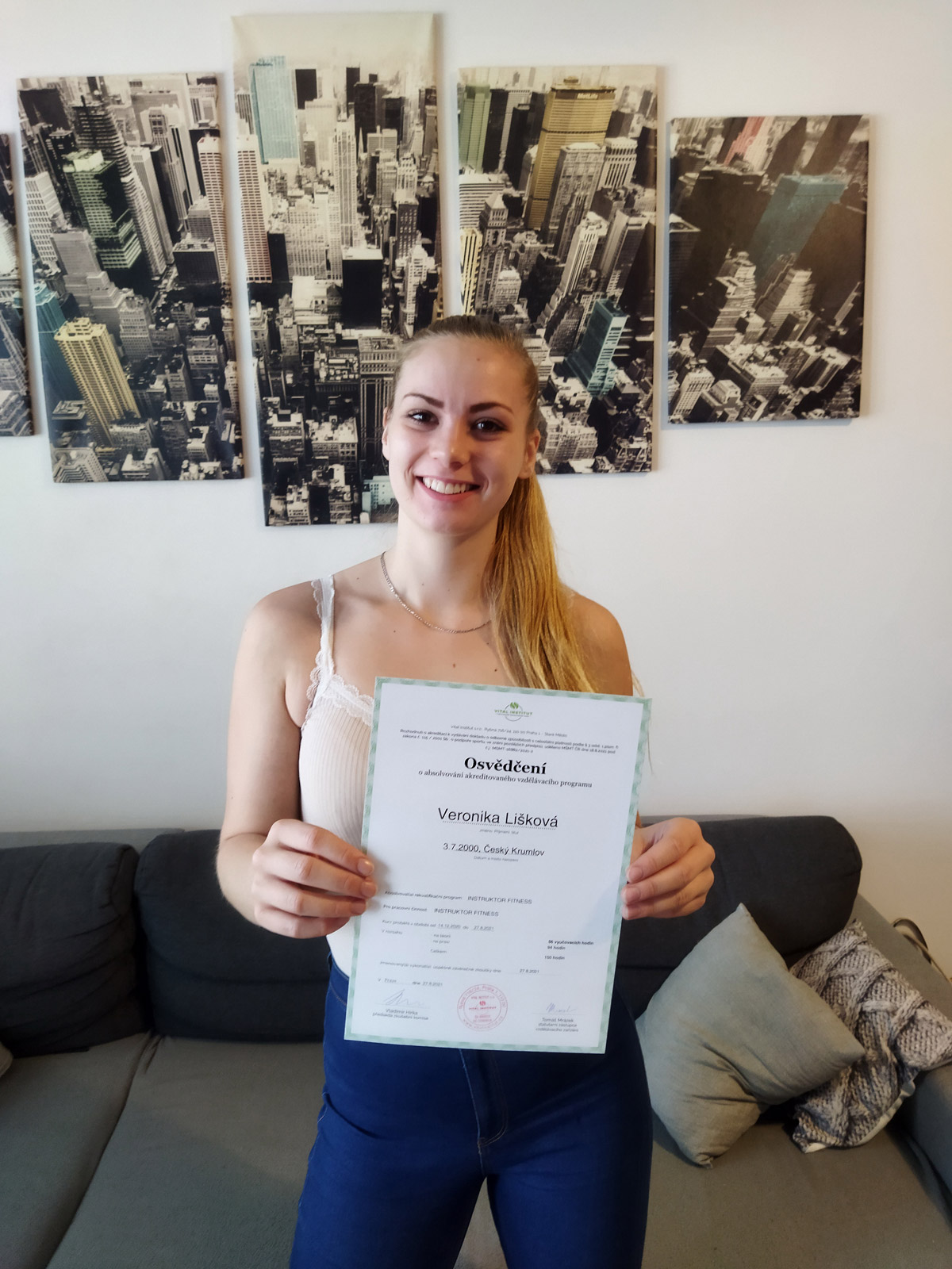 Veronika Li�kov� - tren�rsk� osv�d�en�