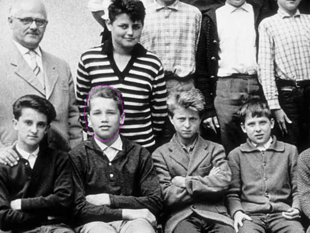 Arnold Schwarzenegger ve �kole (cca 12 let)