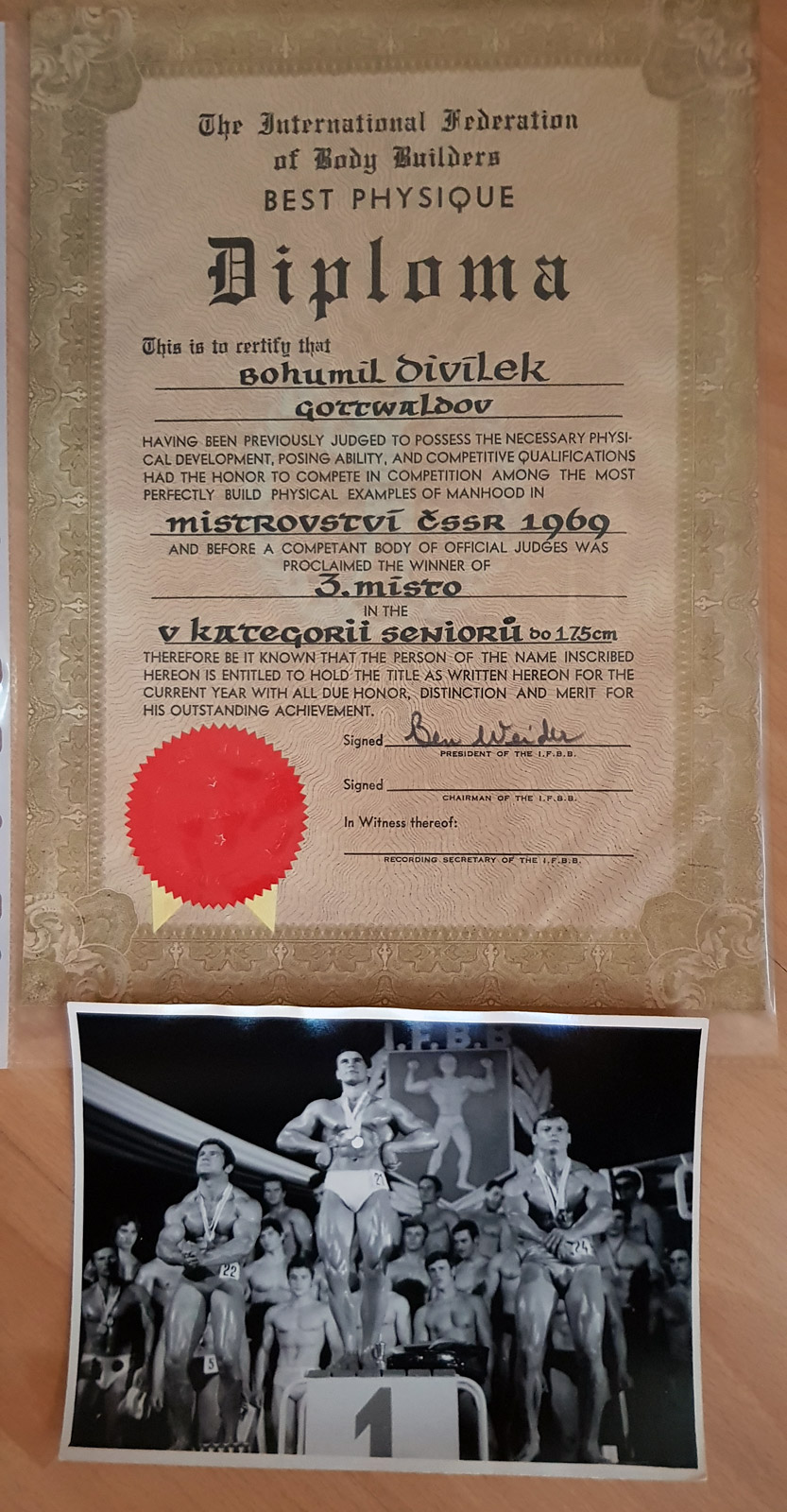 Bob Div�lek na mistrovstv� �SSR 1969 v Brn�