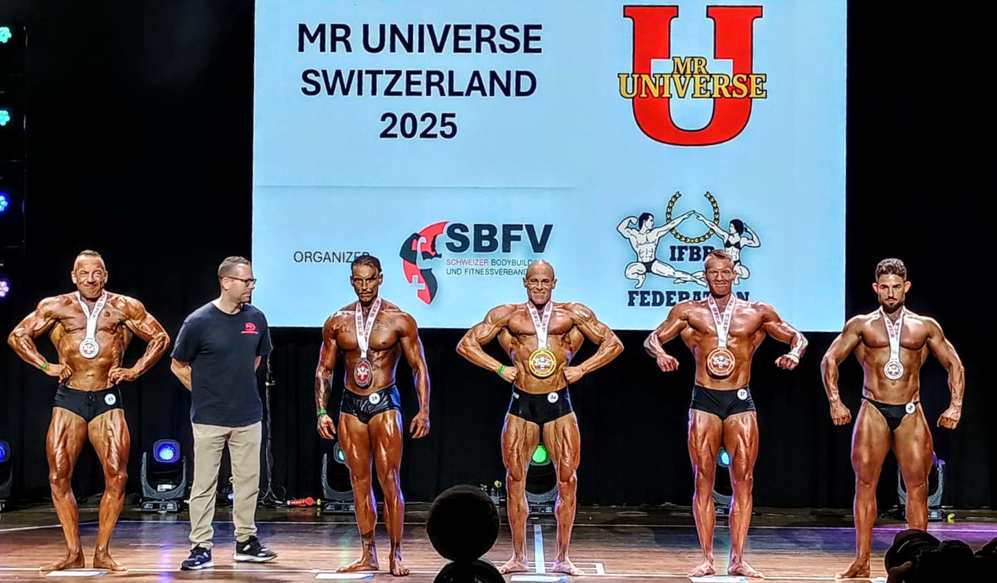 Patrik �er� na IFBB Mr. Universe Switzerland 2025
