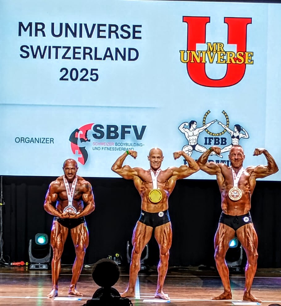 Patrik �er� na IFBB Mr. Universe Switzerland 2025