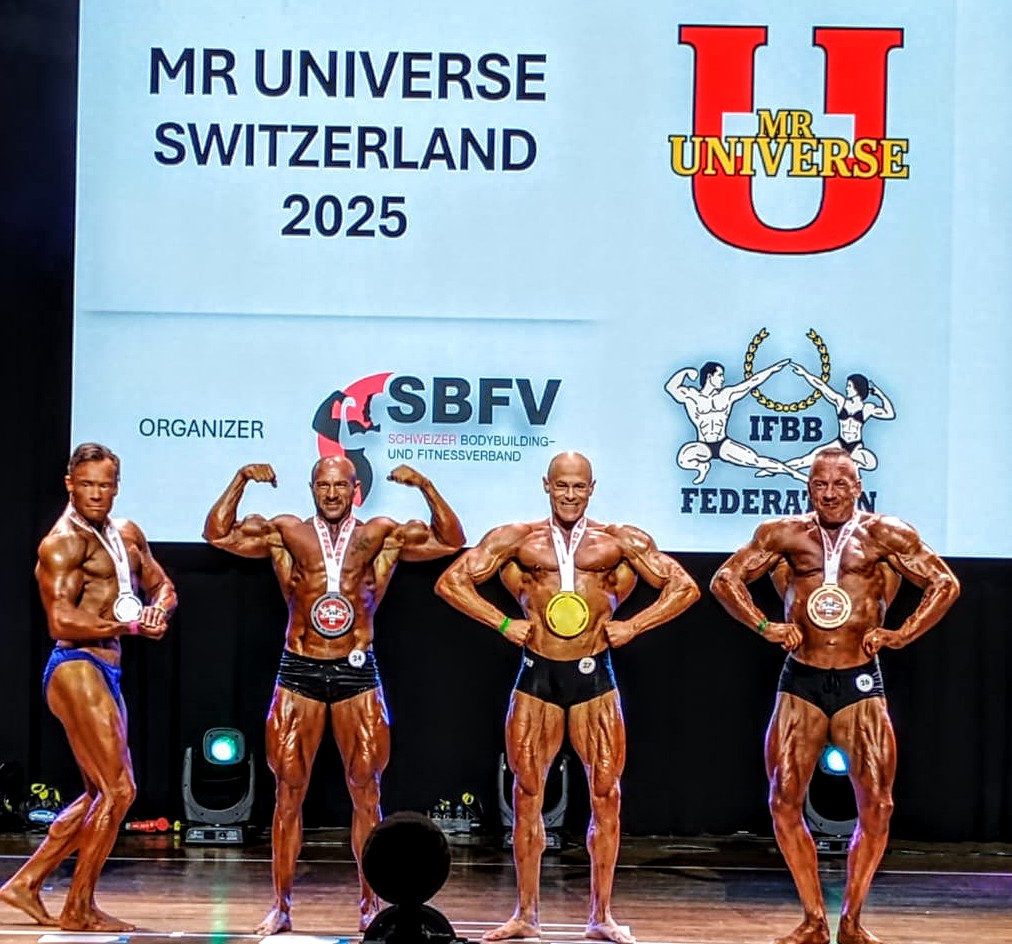 Patrik �er� na IFBB Mr. Universe Switzerland 2025