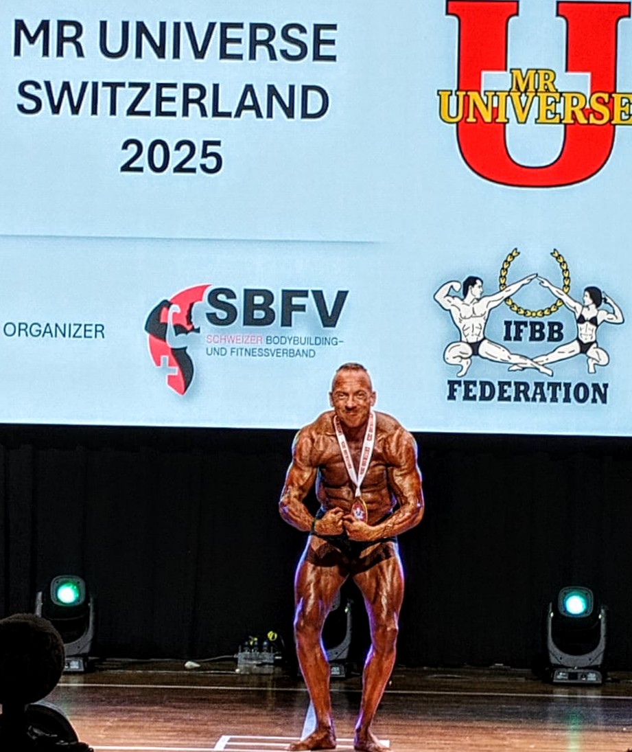 Patrik �er� na IFBB Mr. Universe Switzerland 2025