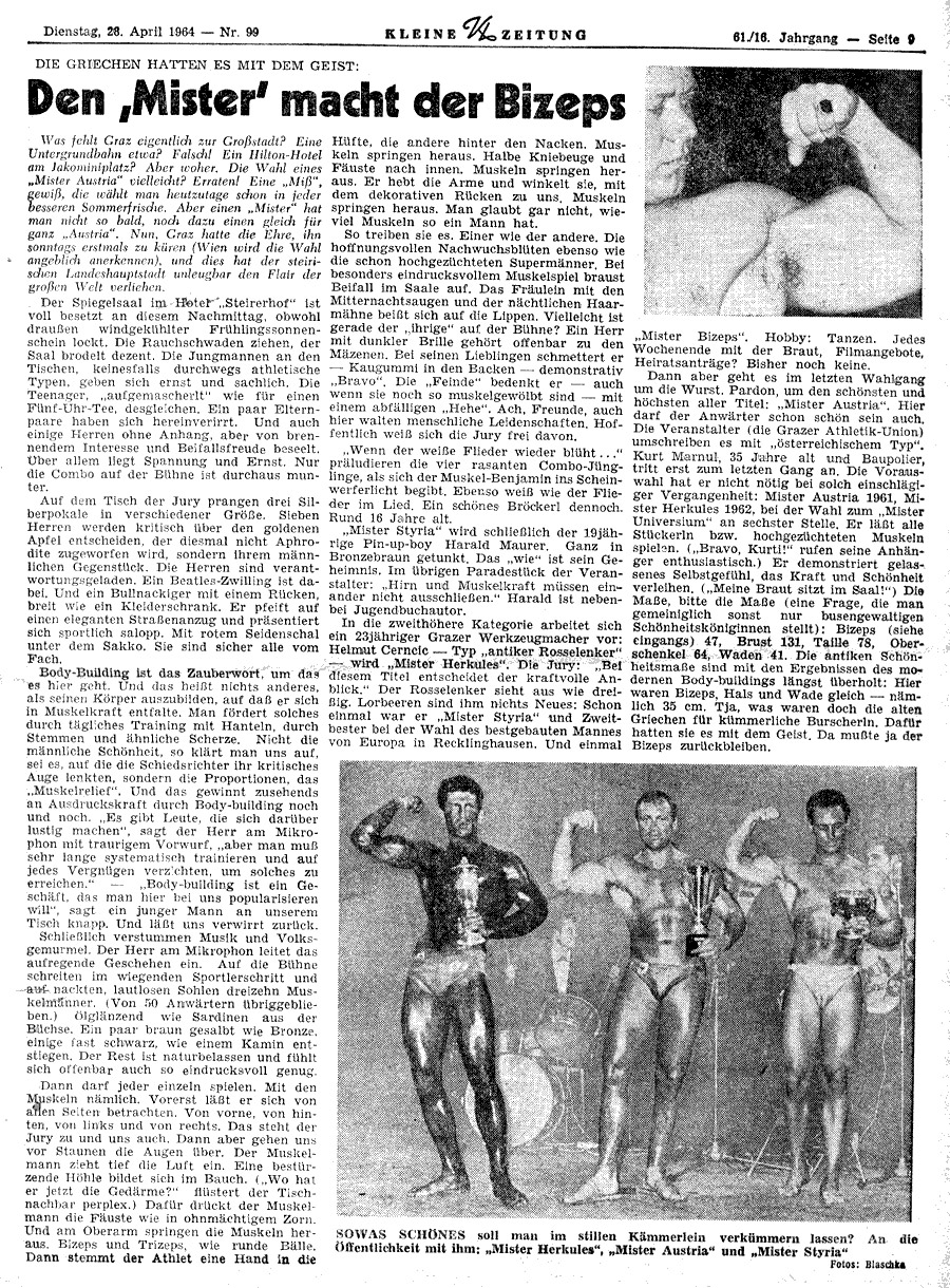 �t�rsk� den�k Kleine Zeitung (1964)