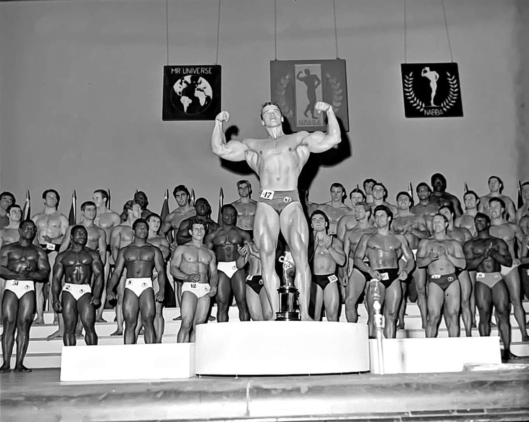 Arnold Schwarzenegger na NABBA Mr. Universe 1967 v Lond�n�