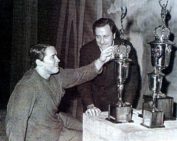 Joe Weider a Arnold Schwarzenegger (1968)