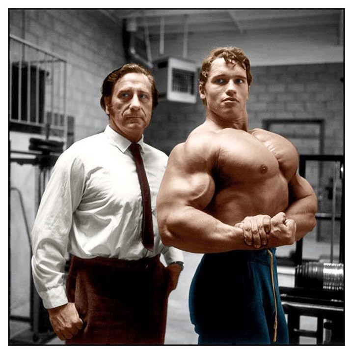 Arnold Schwarzenegger a Joe Weider