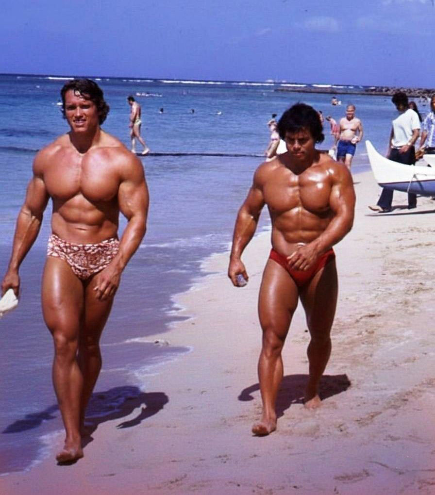Arnold Schwarzenegger a Franco Columbu