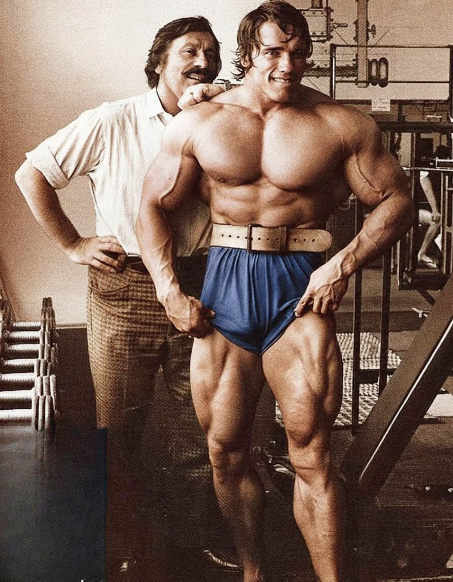 Arnold Schwarzenegger a Joe Weider